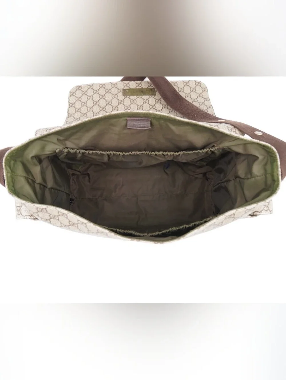 CO27 💟 Gucci GG Monogram Messenger Diaper